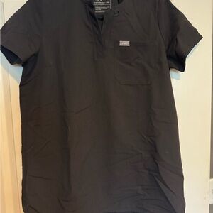 Figs Black maternity top